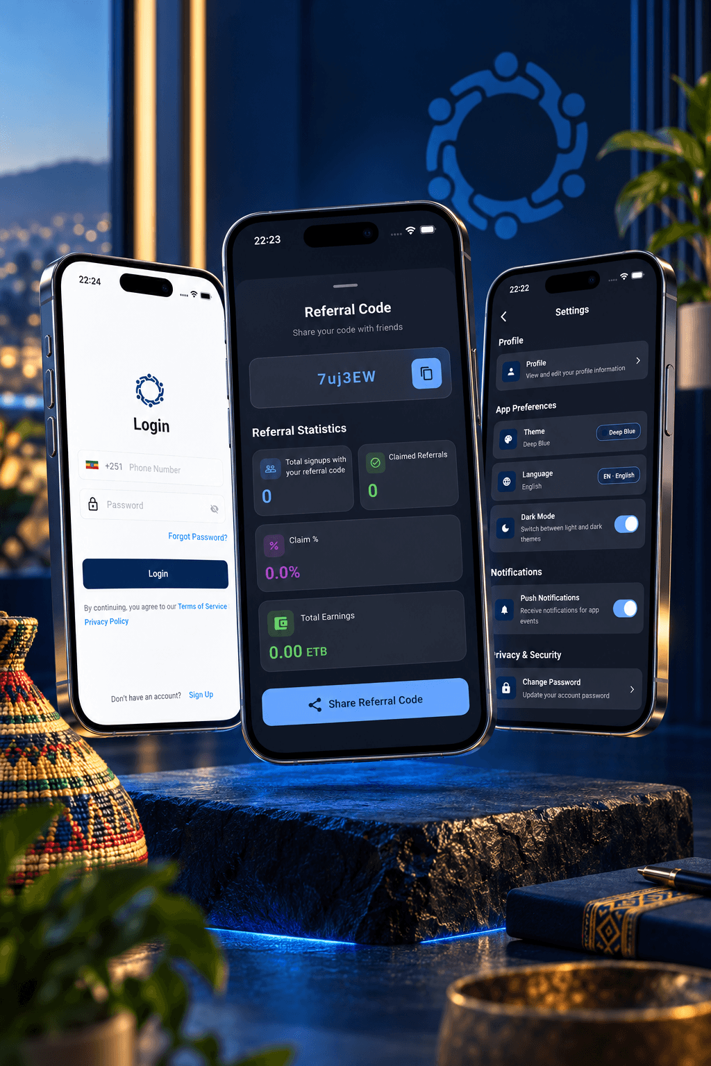 Family Equb app screens